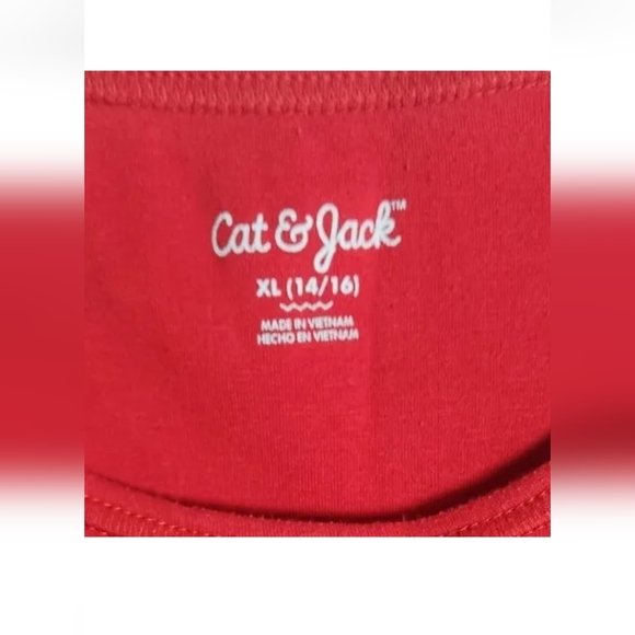 Cat & Jack Kids Youth XL 14-16 Red Tank Top Sleeveless Summer Beach - Picture 3 of 5